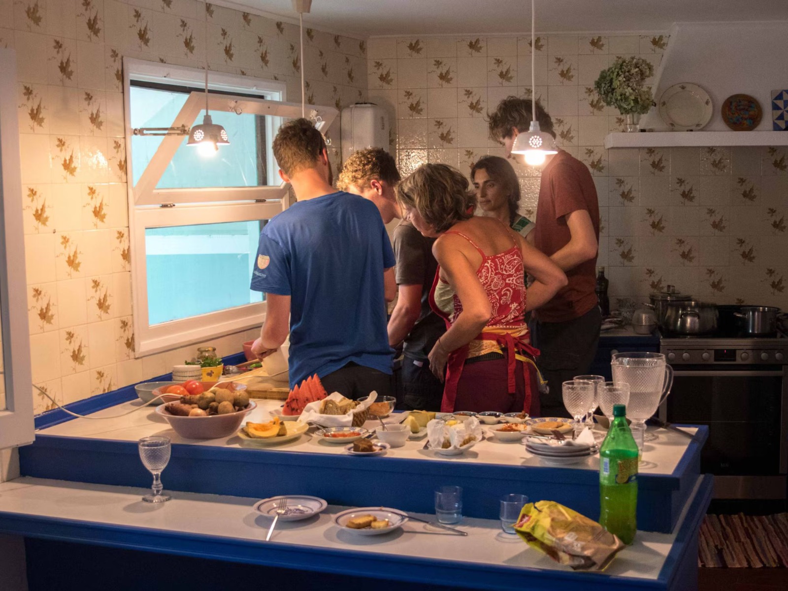 We cook together in a relaxed, welcoming space